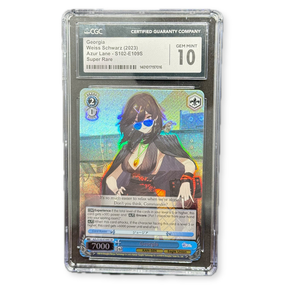 2023 Azur Lane Georgia Kan-Sen Weiss Schwarz Super Rare Foil CGC 10 Gem Mint JPN